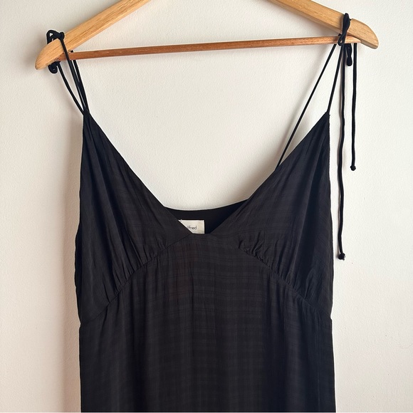 Wilfred Liberty Black Strappy Empire Waist Midi Dress Size 10 - Picture 6 of 9